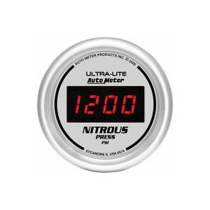 Manômetro Digital de Pressão de Nitro (Prata/Prata) - Auto Meter