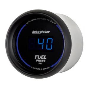 Manômetro Digital de Pressão de Combustível (Preto/Preto) - Auto Meter