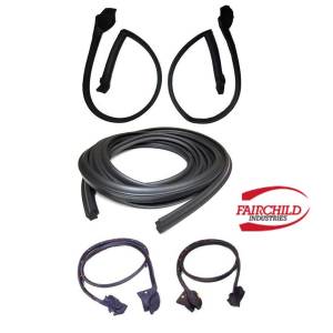 Kit Borrachas Vedação Portas Dianteiras / Porta malas Camaro 1970 a 1980 - Fairchild Industries