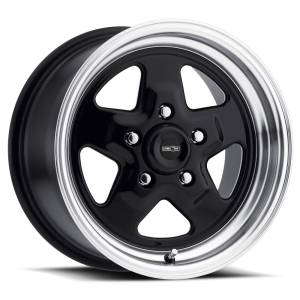 Roda 521 Nitro Gloss Black [15" x 7"] Furação 5 x 114.3 - BSM 4" - Vision Wheel