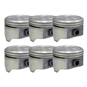 Pistões 060 Chevrolet GM V6 (4.060") 6 unidades - Enginetech